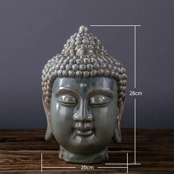 Tête-de-Bouddha-Céramique-28-cm