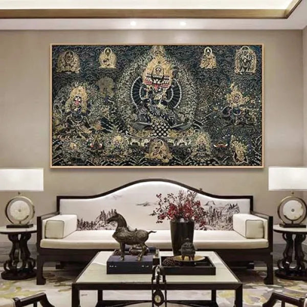 Thangka-Divinité-Courroucée-Protection