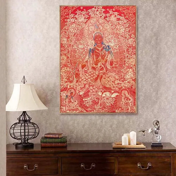 Thangka-Tibétain-Divinité-Chenrezig