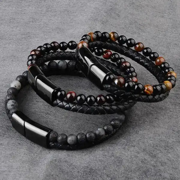 bracelet-bouddhiste-zen-meditation-cuir-tresse-pierres-naturelles