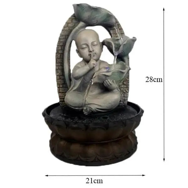 fontaine-a-eau-zen-avec-moine