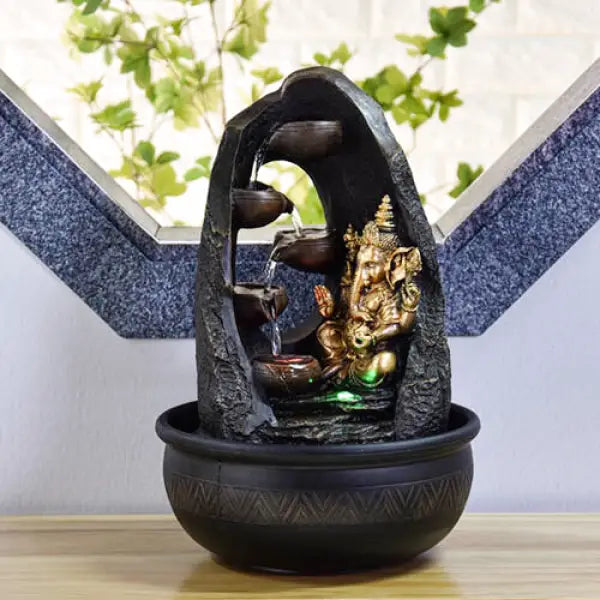 fontaine-ecoulement-eau-divinite-ganesh-meditation