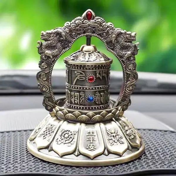 roue-à-prière-bouddhiste-en-bronze