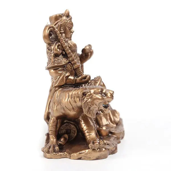 statue-authentique-divinite-Bouddhiste-et-tigre