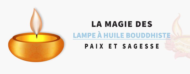 Lampe à huile bouddhiste : Symbole de lumière, de paix et de sagesse