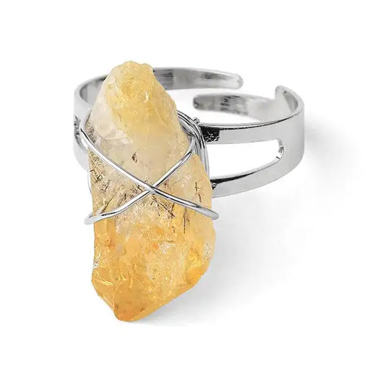 Bague-Citrine-Jaune