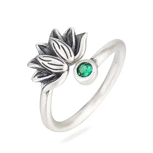 Bague-Lotus-Argent