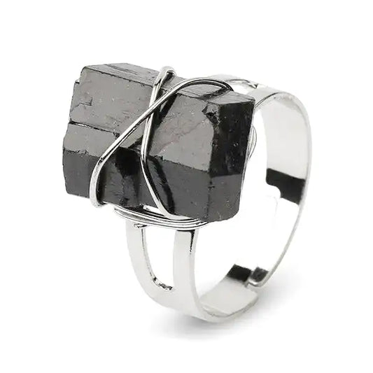 Bague-Pierre-Obsidienne