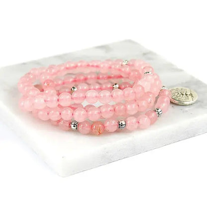 Chapelet-Bouddhiste-Quartz-Rose
