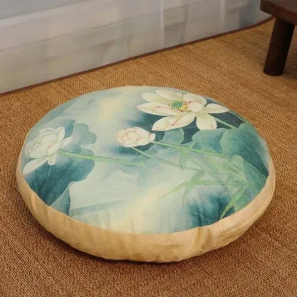 Coussin-Meditation-Zen-Floral