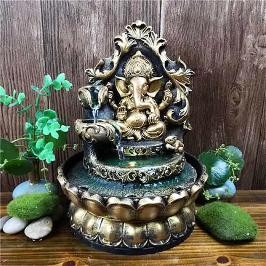    fontaine-divinité-ganesha-en-résine