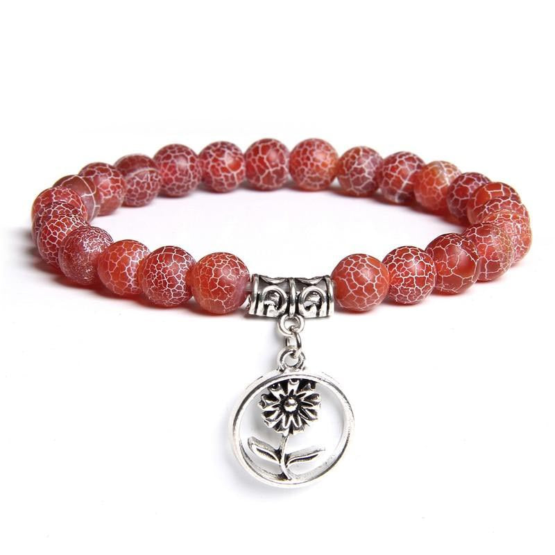 Bracelet-Bouddhiste-perle-rouge
