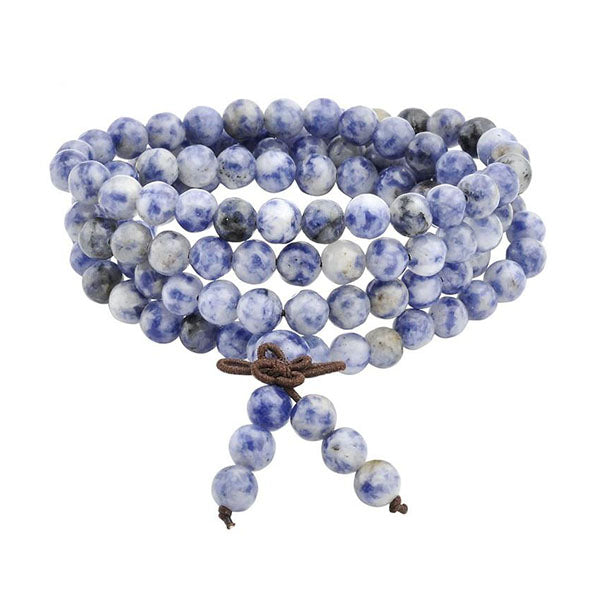 Bracelet Chapelet Bouddhiste en Sodalite