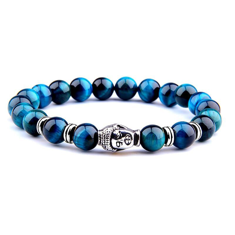 Bracelet-perle-oeil-de-tigre-bleu-Bouddhiste