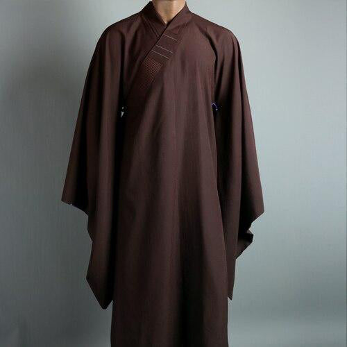 Costume-Marron-Robe-Moine-Bouddhiste