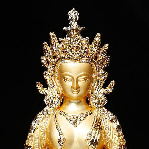 Figurine-Bouddha-Amitabha-Or