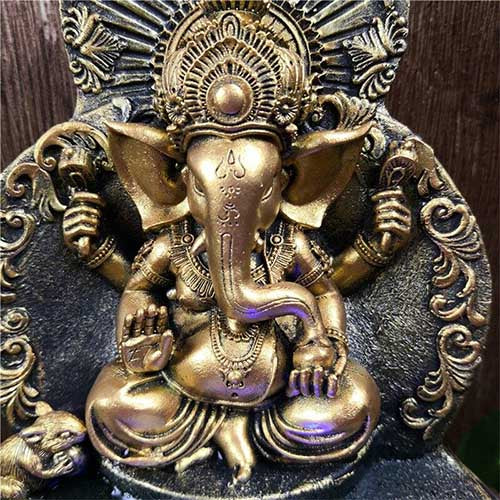    Fontaine-avec-Figurine-Ganesh-en-Resine