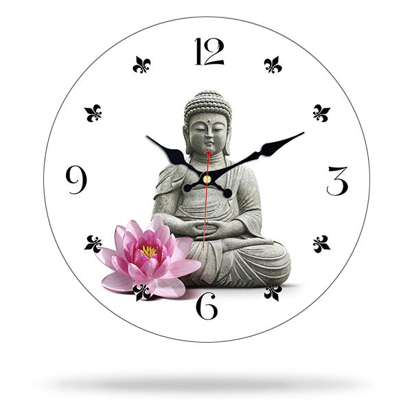 Horloge-Bouddha-Murale