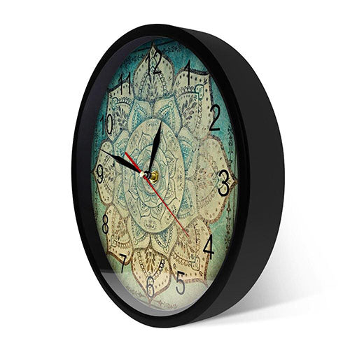 Horloge-Mandala-avec-Cadre