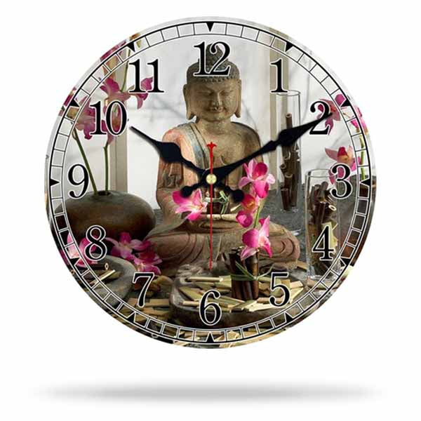 Horloge-Murale-Bouddha