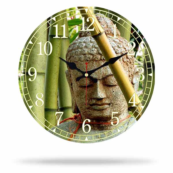 Horloge-Toile-Bouddha