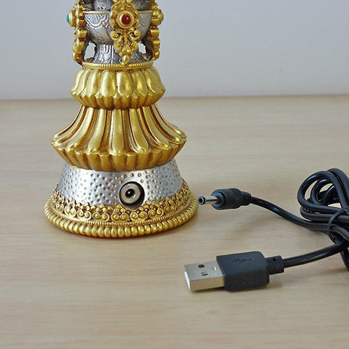 Lampe-Tibétaine-Branchement-USB