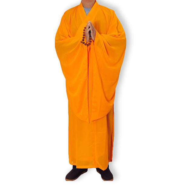    Moine-Bouddhiste-Robe-Orange