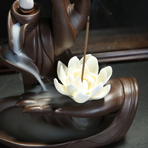 Porte-Encens-Bouddha-Lotus