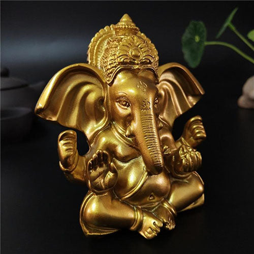 Statue-Ganesh-Assis-Méditation