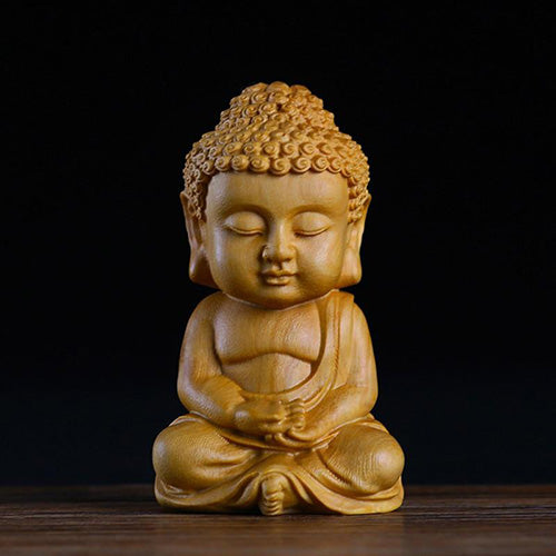 Statuette-Bouddha-Zen-Bois