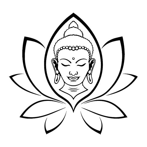Sticker-Bouddha-avec-Lotus