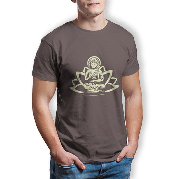T-Shirt-Bouddha-et-Fleur-de-Lotus