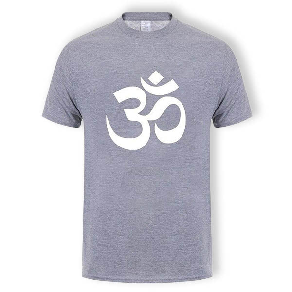 T-Shirt-Mantra-Om-Gris-et-Blanc