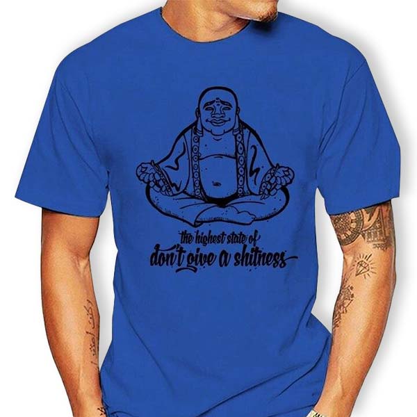    T-shirt-Bleu-Ciel-Bouddha-rieur