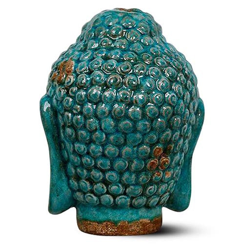 Tête-de-Bouddha-Bleue-Céramique