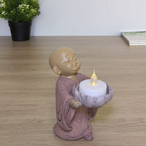 bougeoir-porte-bougie-figurine-moine-bouddhiste