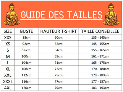 T-Shirt Bouddha homme avec symbole AUM